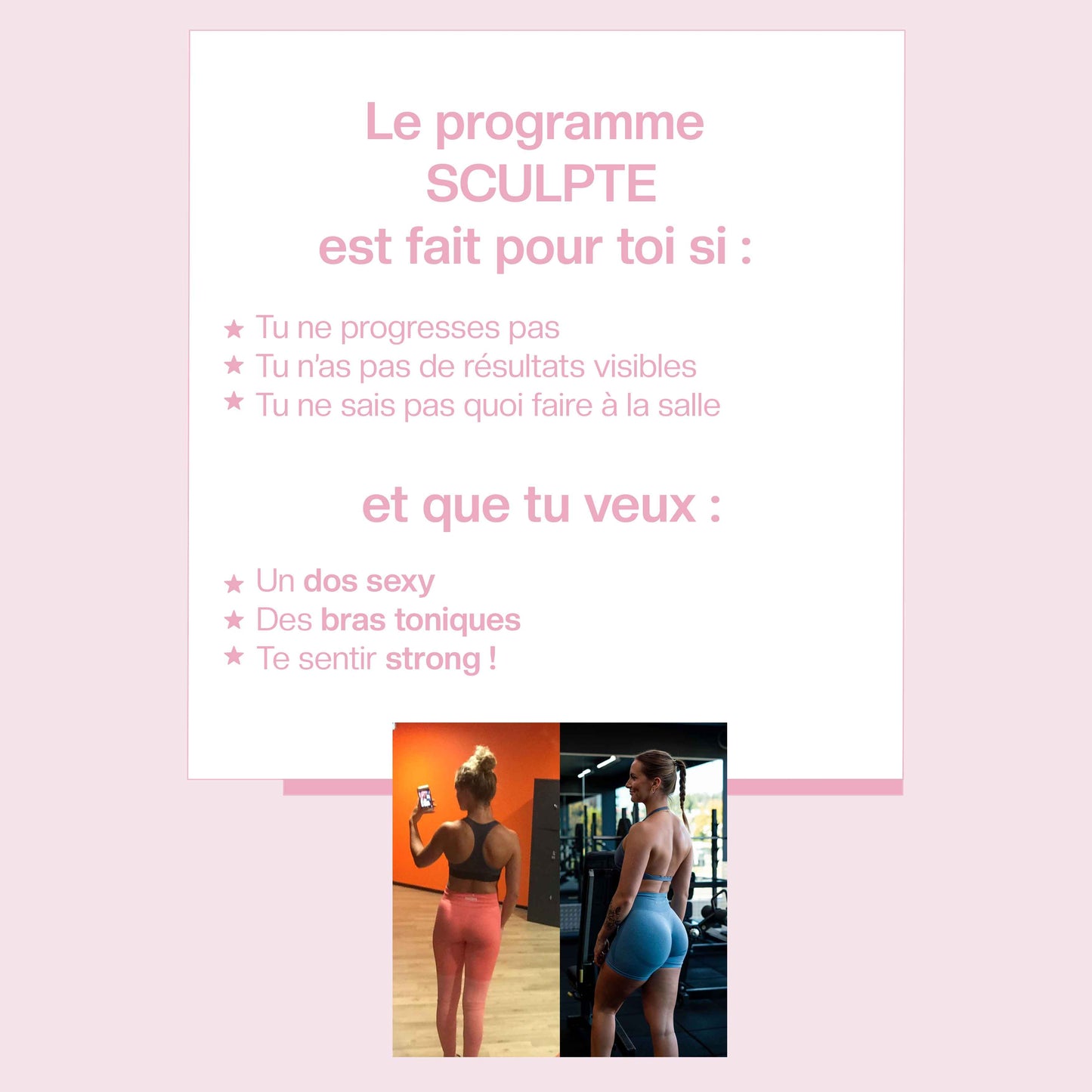 SCULPTE - Programme haut du corps