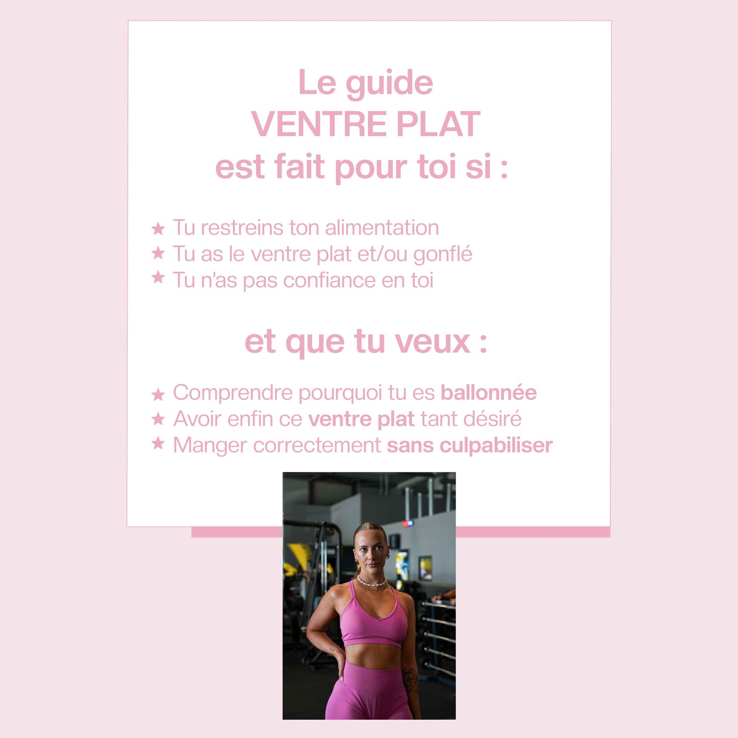 GUIDE VENTRE PLAT